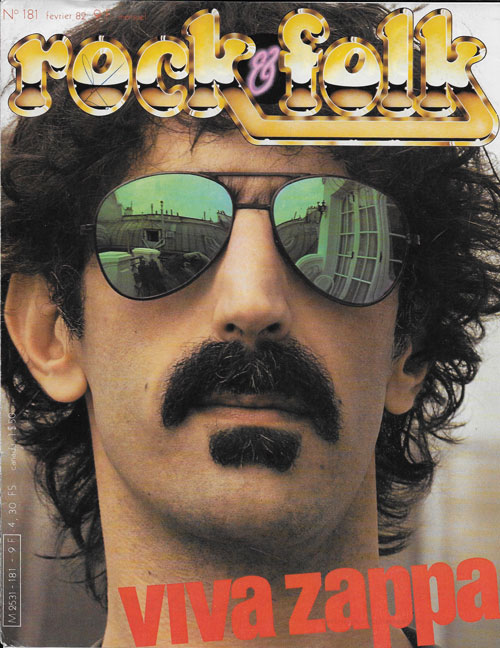 Rock & Folk n�181 F�vrier 1982 Franck Zappa cover