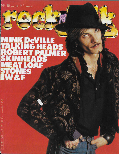 Rock & Folk n� 182 Mars 1982 Mink DeVille cover