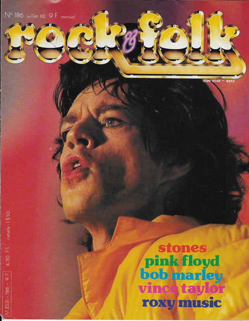 Rock & Folk n� 186 - Juillet 1982 Mick Jagger cover