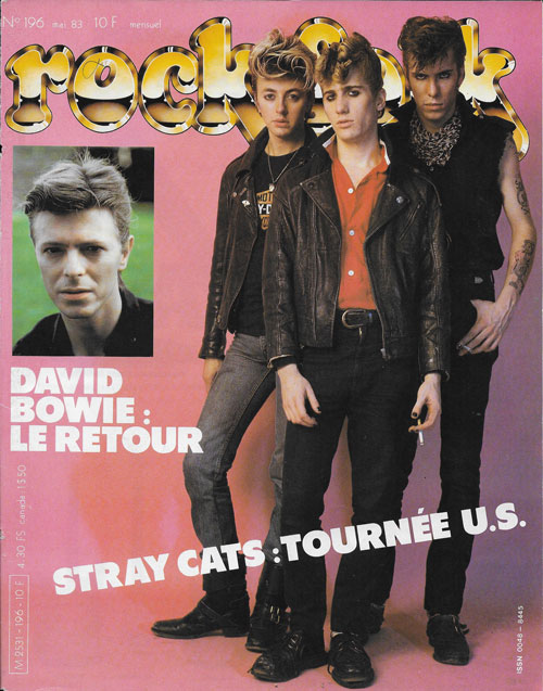 Rock & Folk n� 196 mai 1983 Stray Cats cover