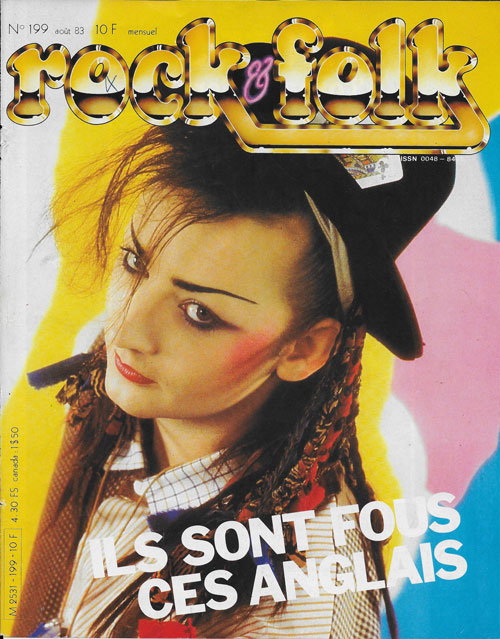 Rock & Folk n� 199 Ao�t 1983 Boy Georges cover