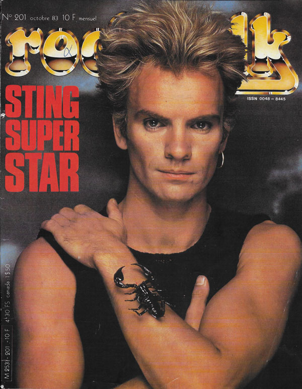 Rock & Folk n� 201 Octobre 1983 Sting cover