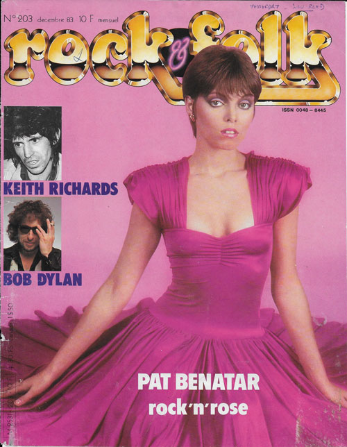 Rock & Folk n�203 - D�cembre 1983 Pat Benatar cover