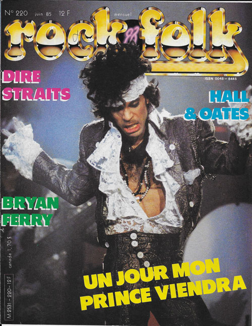 Rock & Folk n� 220 Juin 1980 Prince cover