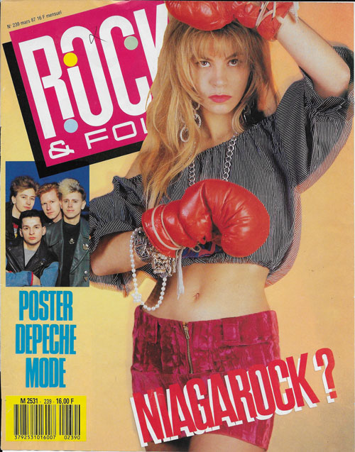 Rock & Folk n� 239 Mars 1987 Niagara Mureil Moreno cover