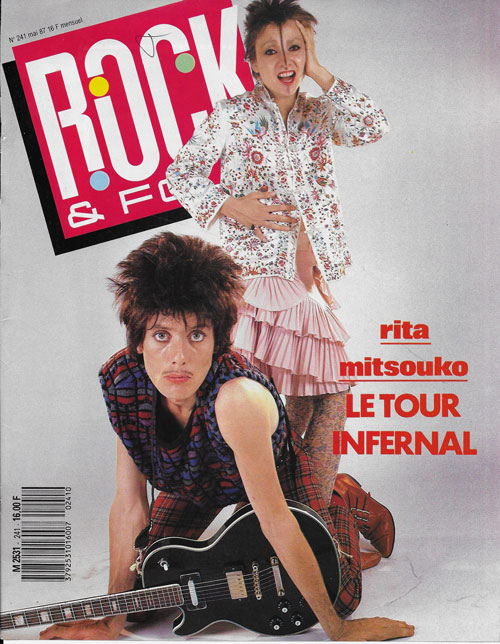 Rock & Folk n� 241 Mai 1987 Rita Mitsouko cover