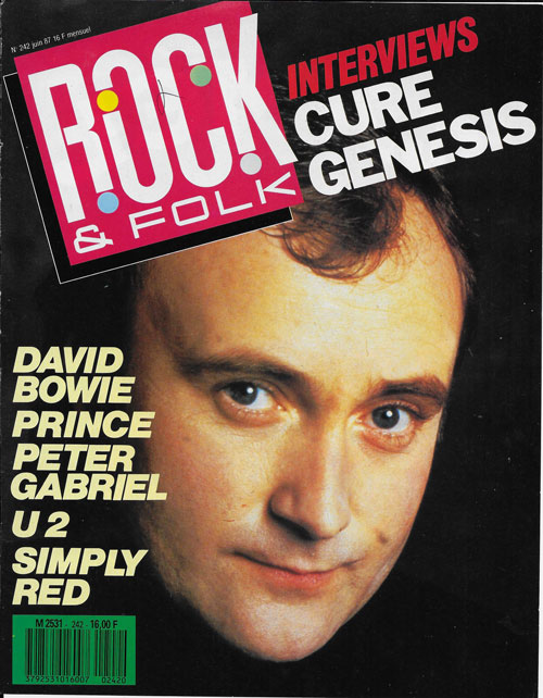 Rock & Folk n� 242 - Juin 1987 Phil Collins Genesis cover