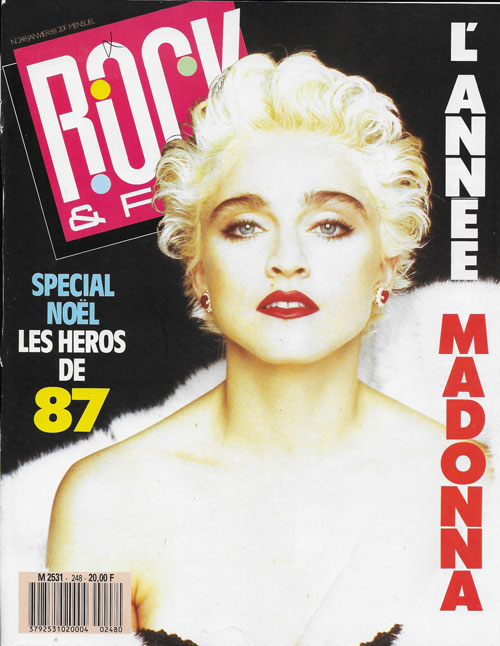 Rock & Folk n� 248 Janvier 1988 Madonna cover