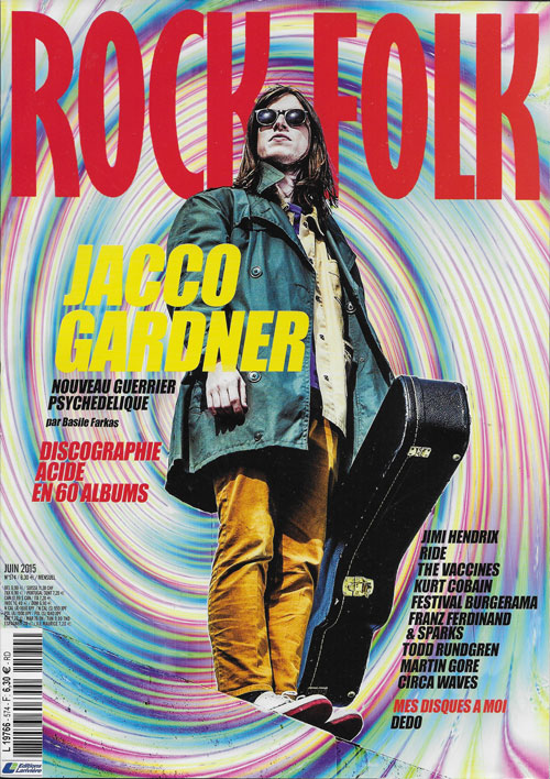 Rock & Folk n� 574 - Juin 2015 Jacco Gardner cover