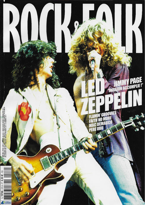 Rock & Folk n� 576 - Ao�t 2015 Led Zeppelin cover