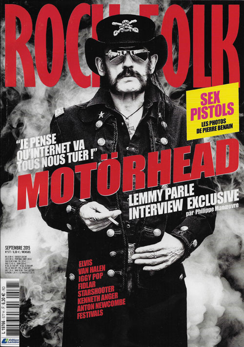 Rock & Folk n� 577 - Septembre 2015 Lemmy Killmister Motorhead cover