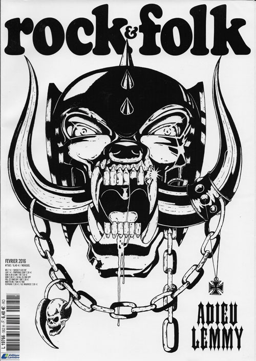Rock & Folk n� 582 - F�vrier 2016 Motorhead cover
