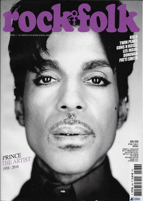Rock & Folk n� 586 - juin 2016 Prince cover