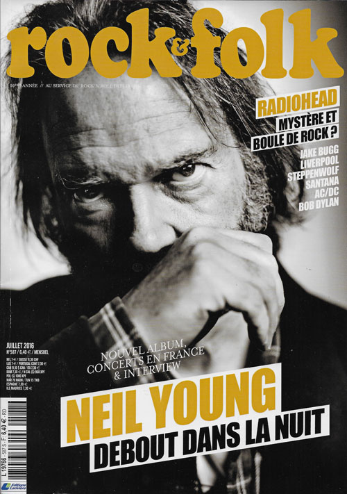 Rock & Folk n� 587 - Juillet 2016 Neil Young cover