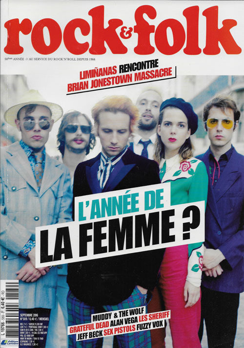 Rock & Folk n� 589 Septembre 2016 La Femme cover