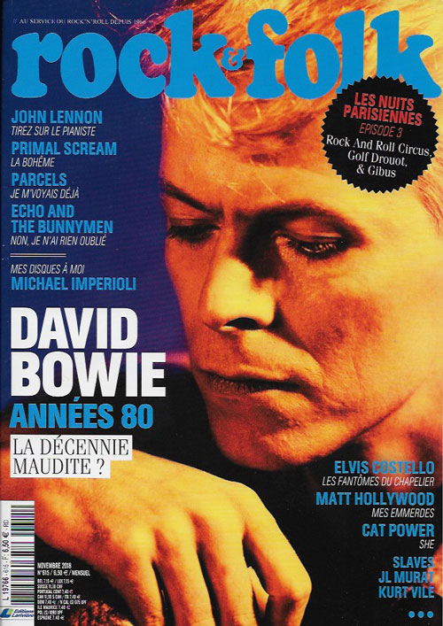 Rock & Folk n�615 Novembre 2018 cover David Bowie