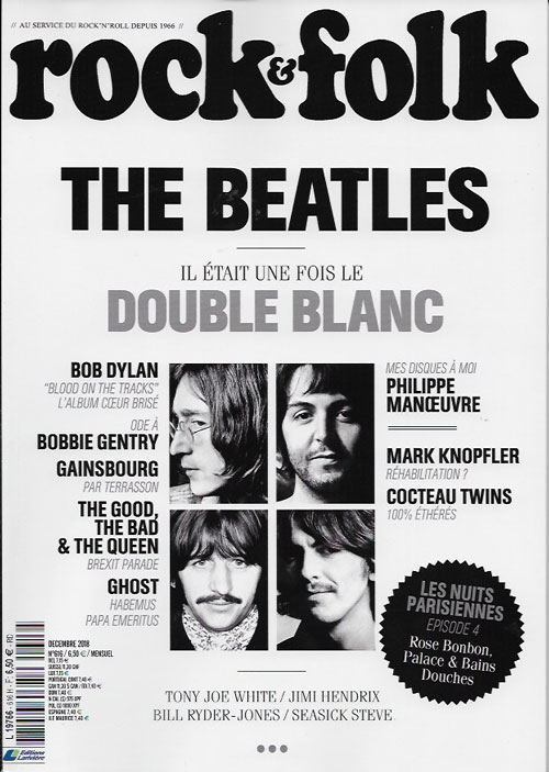 Rock & Folk 616 d�cembre 2018 cover The Beatles