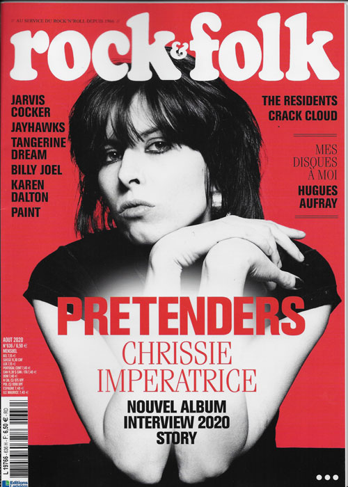 Rock & Folk n�636 Ao�t 2020 cover Pretenders