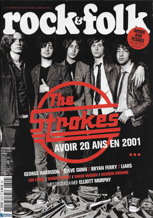 Rock & Folk n� 649 Septembre 2021 The Strokes cover