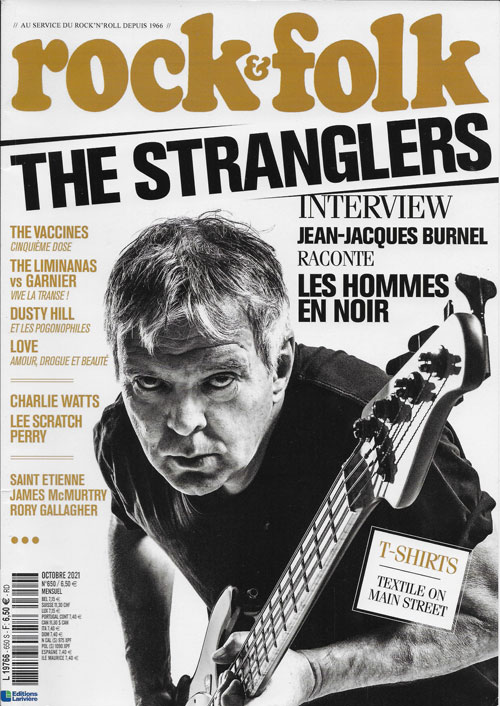 Rock & Folk n� 650 - Octobre 2021 Jean Jacques Burnel - The Stranglers cover