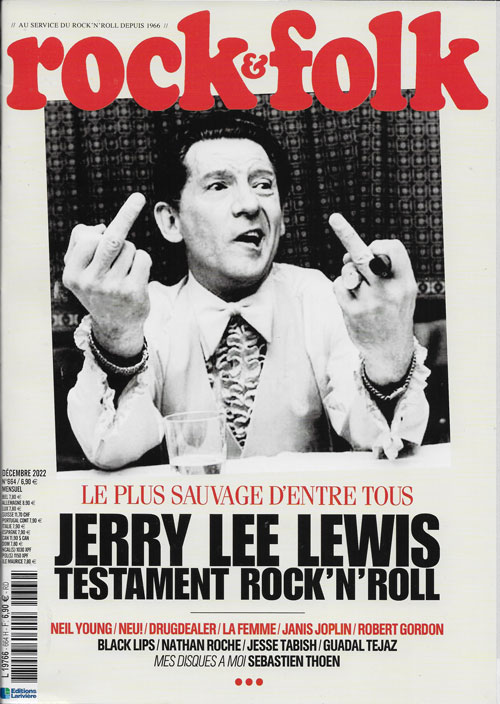 Rock & Folk n�664 - D�cembre 2022 Jerry Lee Lewis