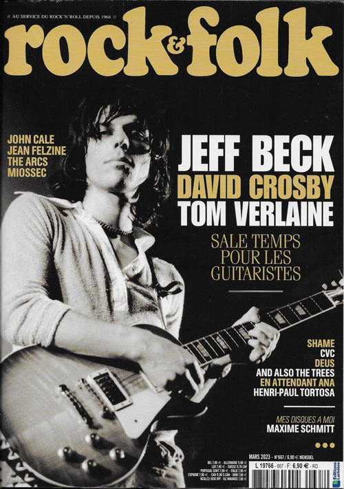 Rock & Folk n�667  Mars 2023 Jeff Beck cover