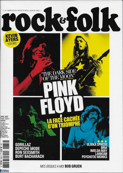 Rock & Folk n�668 Avril 2023 Pink Floyd cover