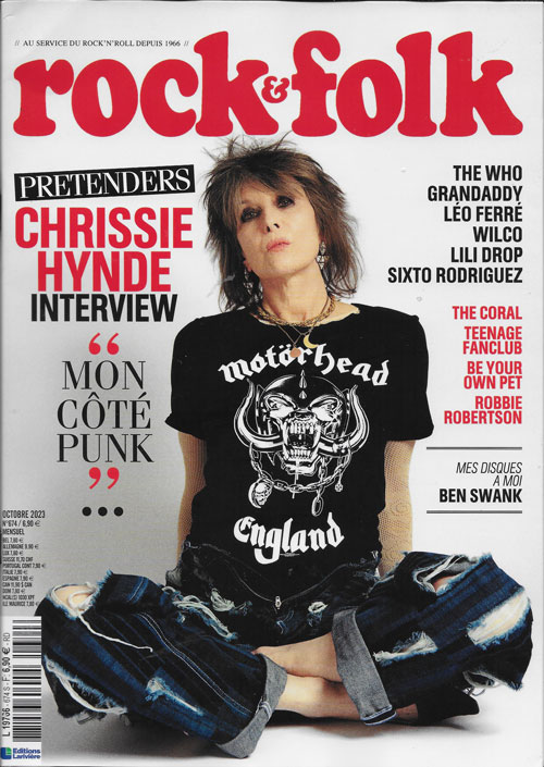 Rock & Folk n�674 Octobre 2023 Chrissie Hynde cover