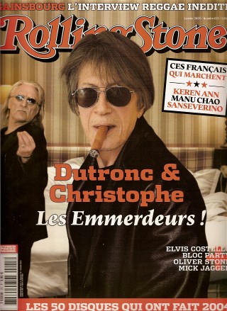 RollingStone n� 25 Janvier 2005 Christophe et Jacques Dutronc cover
