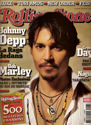 RollingStone n� 27 Mars 2005 Johnny Deep cover