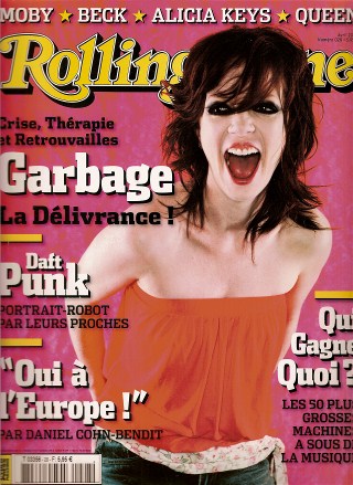 RollingStone n� 28 Avril 2005 Garbage cover