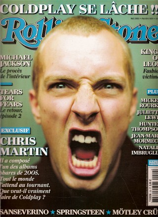 RollingStone n� 29 Mai 2005 Chris Martin cover