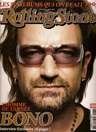 RollingStone n� 36 Janvier 2006 Bono U2 cover