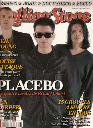 RollingStone n� 38 Mars 2006 Placebo cover