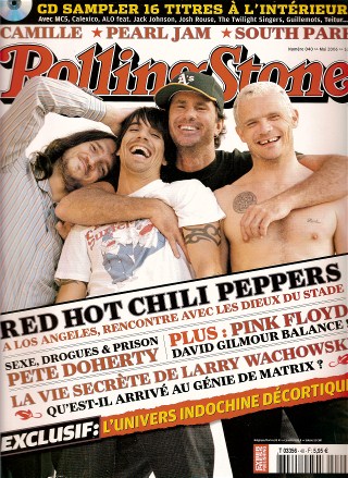 RollingStone n� 40 Mai 2006 The Red Hot Chili Peppers cover