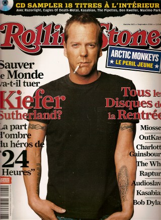 RollingStone n� 43 - Septembre 2006 Kiefer Sutherland cover