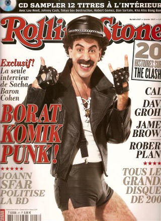 RollingStone n�47 - Janvier 2007 Borat cover