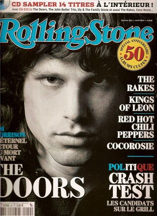 RollingStone n� 50 - Avril 2007 Jim Morrison The Doors cover