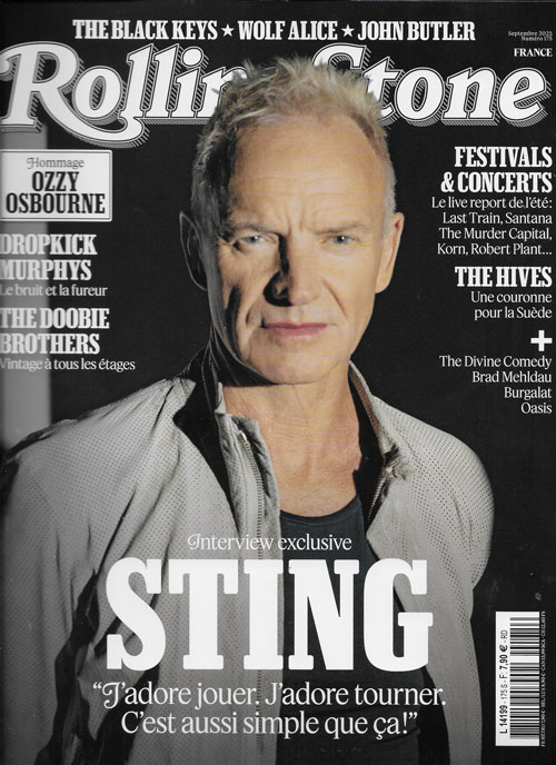 RollingStone 175 Septembre 2025 Sting