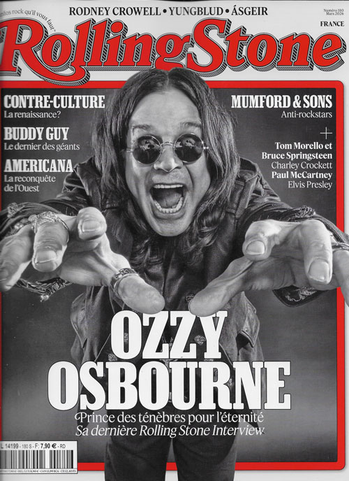 RollingStone n�180 Mars 2026 Ozzy Osbourne