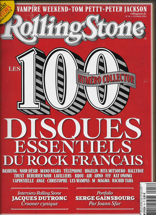 RollingStone hors s�rie n�18 f�vrier 2010 les 100 disques essentiels du rock fran�ais