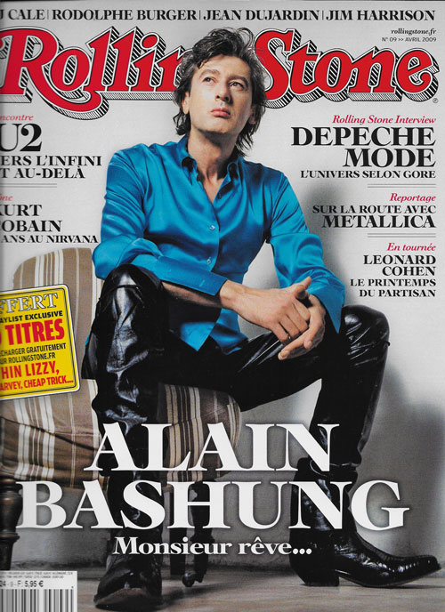 RollingStone n�9 Avril 2009 Alain Bashung cover