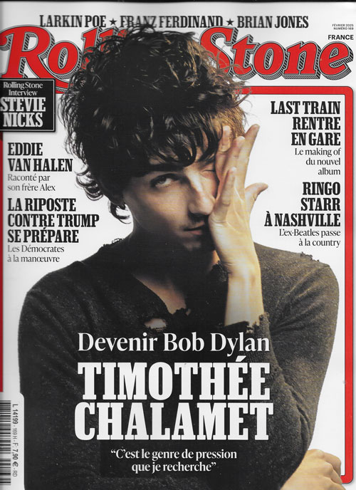 RollingStone fr Timoth�e Chalamet pour le biopic Bob Dylan