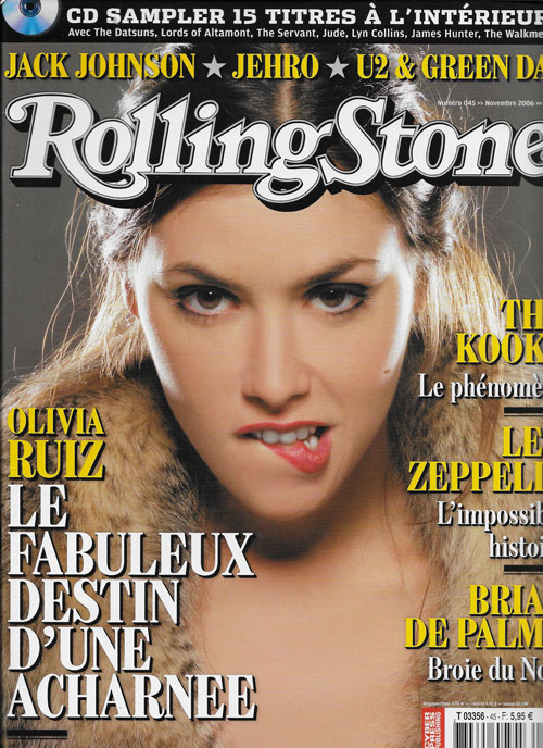 RollingStone n� 45 Novembre 2006 Olivia Ruiz cover