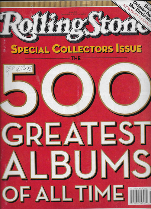 RollingStone US n� 937 d�cembre 2003 500 greatest albums of all time cover