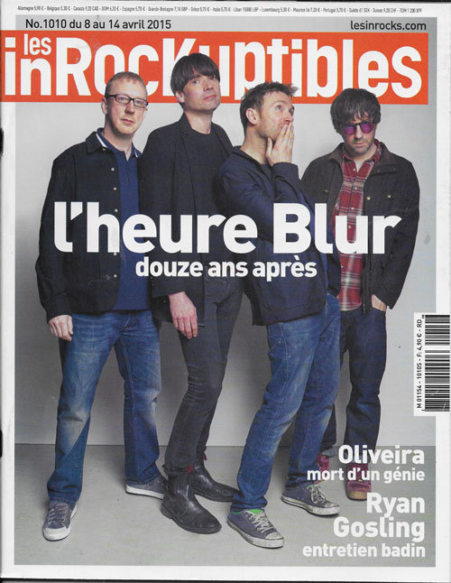 Les Inrockuptibles n� 1010 Avril 2015 Blur cover