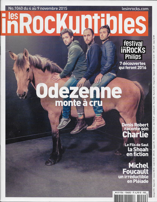 Les Inrockuptibles n� 1040 Novembre 2015 Odezenne cover