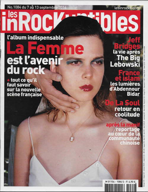 Les Inrockuptibles n� 1084 Septembre 2016 La Femme cover