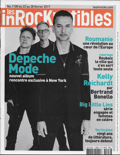 Les Inrockuptibles n� 1108 F�vreir 2017 Depeche Mode cover