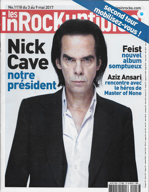 Les Inrockuptibles n� 1118 Mai 2017 Nick Cave cover